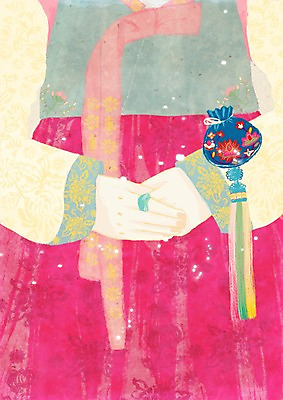 PSD 한국전통 계절 여자 명절 일러스트 자연 복주머니 사람 신체부위 추석 가을 반지 전통의상 한복 노리개 옷고름 여자만 국내일러스트 전통 기념일 장신구 전통소품 한국 생태계 파일형식