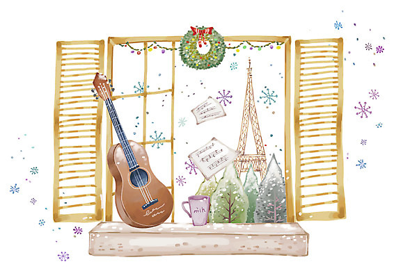 PSD 나무 식물 계절 악기 음악 백그라운드 크리스마스장식 크리스마스 겨울 일러스트 창문 자연 현악기 눈꽃 실내 풍경 사람없음 가로 화환 머그컵 기타 눈 에펠탑 악보 겨울배경 국내일러스트 자연요소 기념일 꽃 날씨 문화예술 눈_날씨 내부 컵 생태계 파리 랜드마크 파일형식