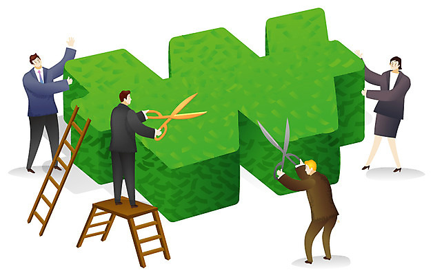 EPS 여자 남자 일러스트 비즈니스 사다리 협력 가위 사람 정장 여러명 가로 금융 경제 비즈니스맨 비즈니스우먼 원화 조경 금융비즈니스 조경가위 조경수 국내일러스트 옷 다수 돈 문구용품 가위_도구 도구 직장인 파일형식 벡터