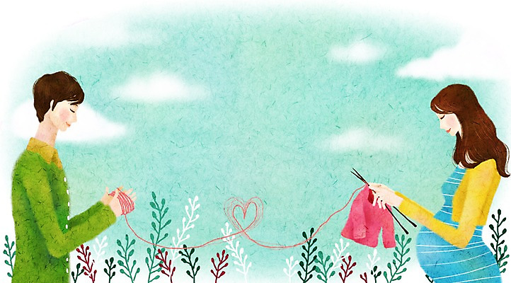 주간 PSD 식물 구름 부부 커플 여자 남자 줄기 백그라운드 일러스트 페인터 하늘 남편 프레임 따뜻함 사람 두명 공백 임산부 임신 하트 아내 출산 풀 뜨개질 실 포근함 순수 태교 감성 유아복 대바늘 국내일러스트 자연요소 모양 옷 컨셉 관계 페인팅 취미 아기용품 감각 파일형식