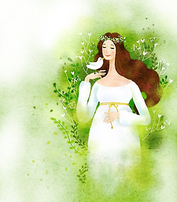 PSD 여자 백그라운드 일러스트 페인터 조류 따뜻함 한명 사람 20대 성인 화관 임산부 임신 하트 출산 포근함 순수 감성 여자만 여자한명만 성인여자만 청년만 청년여자만 성인한명만 청년여자한명만 성인여자한명만 성인만 국내일러스트 모양 동물 1 꽃 컨셉 페인팅 청년 감각 파일형식