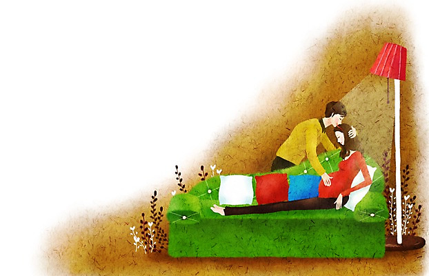 PSD 식물 부부 커플 여자 남자 줄기 백그라운드 쿠션 일러스트 페인터 남편 휴식 프레임 실내 따뜻함 사람 두명 소파 공백 임산부 임신 스탠드 아내 출산 풀 포근함 순수 감성 국내일러스트 컨셉 의자 관계 페인팅 조명 내부 감각 파일형식