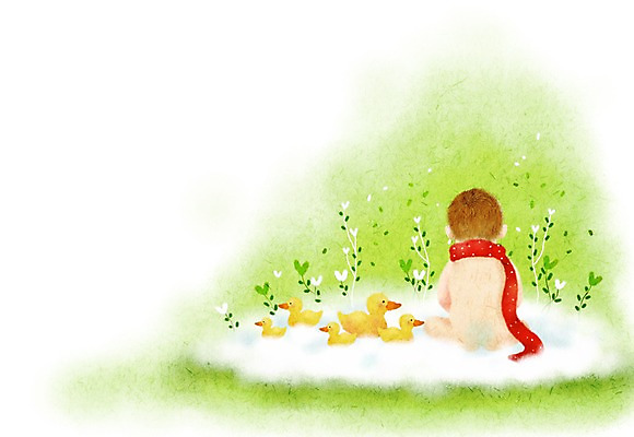 PSD 식물 줄기 백그라운드 일러스트 페인터 프레임 따뜻함 한명 사람 야외 목도리 공백 임신 아기 출산 풀 포근함 순수 감성 오리장난감 아기만 국내일러스트 1 잡화 컨셉 페인팅 장난감 감각 파일형식