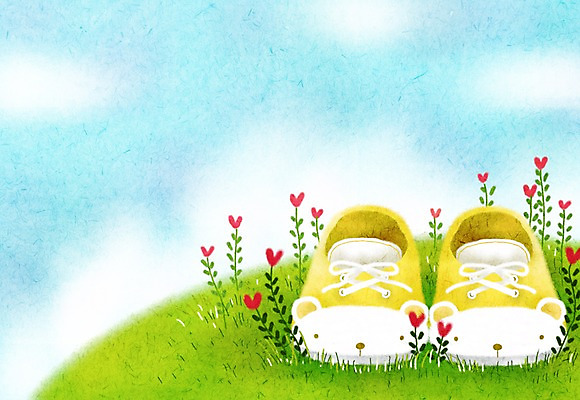 주간 PSD 식물 구름 잡화 줄기 백그라운드 신발 일러스트 페인터 하늘 프레임 따뜻함 잔디 초원 사람없음 야외 공백 임신 출산 풀 포근함 순수 언덕 아기신발 감성 국내일러스트 자연요소 컨셉 페인팅 아기용품 감각 파일형식