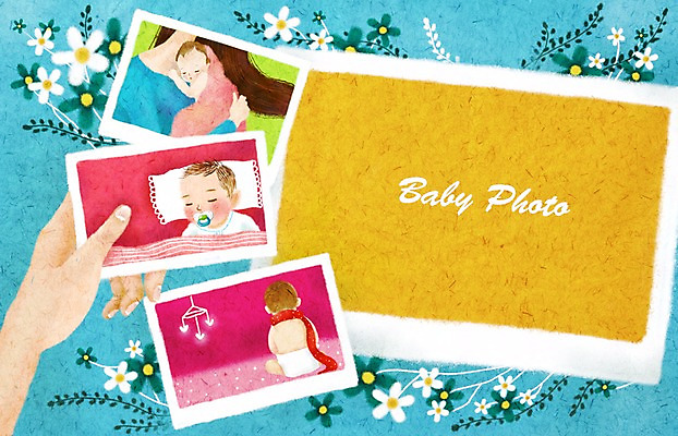 PSD 식물 손 꽃 줄기 백그라운드 일러스트 베개 페인터 엄마 프레임 따뜻함 틀 사람 신체부위 임신 아기 신생아 출산 포근함 순수 감성 기념사진 국내일러스트 컨셉 가족 침구 페인팅 감각 파일형식