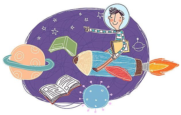 EPS 학생 어린이교육 교육 남자 별 초등학생 어린이 일러스트 교과목 한명 사람 소년 한글 야외 책 필기구 연필 우주 행성 로켓 한글교육 남자만 남자한명만 어린이만 소년만 소년한명만 국내일러스트 자연요소 문자 1 문구용품 학용품 파일형식 벡터