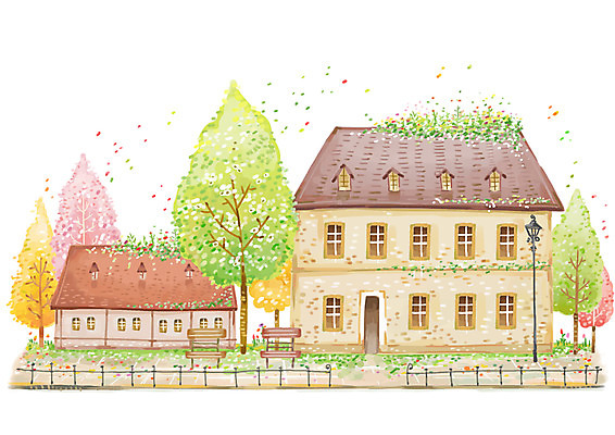 PSD 나무 식물 시설물 계절 공공시설 현대건축 건축 백그라운드 가로등 벤치 의자 일러스트 자연 조명 주택 풍경 사람없음 야외 가로 울타리 봄 봄배경 국내일러스트 건축물 가구 건물 담장 시설 생태계 파일형식