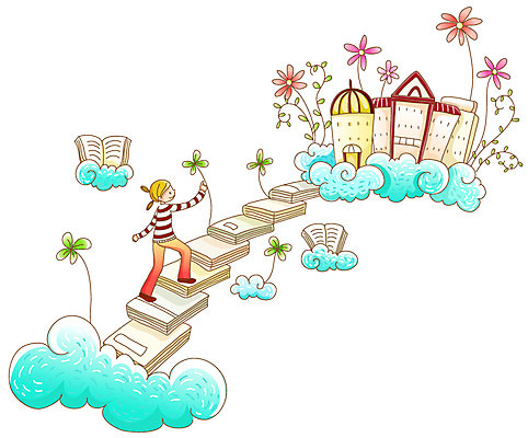 EPS 식물 구름 여자 교육 꽃 줄기 일러스트 청소년 한명 사람 건물 10대 책 가로 계단 수능 시험 풀 클로버 입시 대학교 여자만 여자한명만 십대만 십대여자만 십대여자한명만 국내일러스트 자연요소 1 건축물 학교 학습 파일형식 벡터