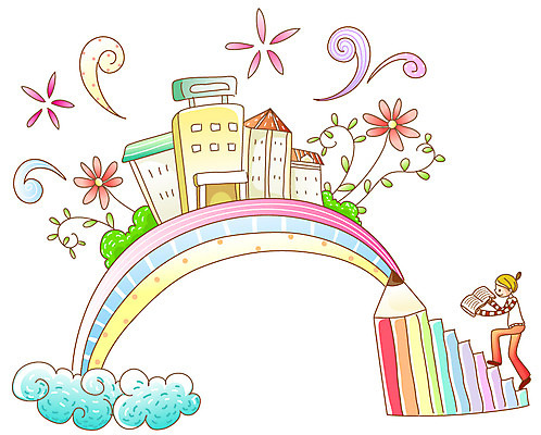 EPS 구름 여자 교육 꽃 물결 무지개 꽃무늬 일러스트 학교 청소년 한명 사람 건물 10대 책 가로 필기구 연필 계단 수능 시험 입시 대학교 색동 오색 여자만 여자한명만 십대만 십대여자만 십대여자한명만 국내일러스트 자연요소 식물 1 건축물 무늬 문구용품 학용품 학습 파일형식 벡터