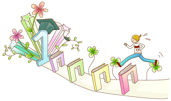 EPS 식물 여자 교육 꽃 별 길 줄기 일러스트 학사모 청소년 한명 사람 10대 책 가로 달리기 수능 시험 풀 클로버 장애물 입시 땀 장애물달리기 여자만 여자한명만 십대만 십대여자만 십대여자한명만 국내일러스트 자연요소 모자_잡화 1 졸업 모션 경기 학습 파일형식 벡터