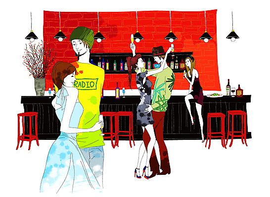 EPS 모자 라이프스타일 드레스 원피스 여자 남자 화분 구두 상의 술잔 의자 일러스트 바지 탁자 술병 조명 잔 실내 사람 여러명 성인 라이프 장식 가로 캐주얼 파티 레스토랑 와인 꽃병 모임 춤 바 선술집 라운지 진열장 양주 비니 리빙스타일 성인만 국내일러스트 모자_잡화 식기 잡화 옷 꽃 가구 다수 신발 하의 병_용기 문화예술 주류 이벤트 내부 생활 식당 술집 리빙 파일형식 벡터