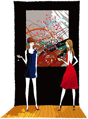 EPS 라이프스타일 드레스 여자 구두 액자 술잔 일러스트 잔 실내 사람 성인 취미 두명 라이프 세로 파티 모임 칵테일 미술관 전시회 그림 칵테일잔 리빙스타일 사교모임 칵테일파티 여자만 성인여자만 성인만 국내일러스트 식기 옷 신발 주류 이벤트 내부 생활 전시 리빙 파일형식 벡터