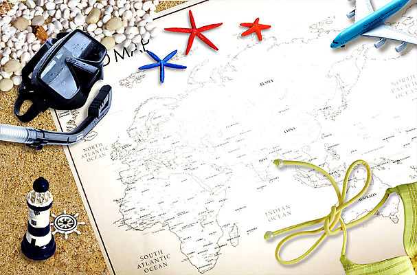 PSD 편집이미지 수영복 모래 여행 백그라운드 세계지도 지도 불가사리 비행기 등대 사람없음 가로 비키니 세계 장난감 모형 돌_바위 조약돌 스노클링 핸들 물안경 오브젝트 키_배핸들 이미지편집 옷 항공교통 극피동물 대중교통 수상스포츠 수영용품 파일형식