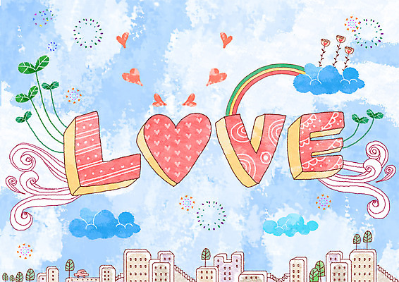 PSD 나무 식물 구름 문자 기호 알파벳 영어 꽃 행복 물결 줄기 백그라운드 일러스트 불꽃 희망프로젝트 사랑 빌딩 사람없음 건물 가로 희망 하트 사회이슈 국내일러스트 자연요소 모양 건축물 감정 컨셉 불 파일형식