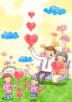 PSD 식물 구름 공원 공공시설 여자 남자 꽃 행복 어린이 줄기 무지개 벤치 의자 일러스트 가족 엄마 희망프로젝트 사랑 사람 소녀 빌딩 소년 잔디 초원 여러명 건물 세로 부모 희망 하트 아빠 사회이슈 국내일러스트 자연요소 모양 건축물 감정 가구 다수 컨셉 관계 시설 파일형식