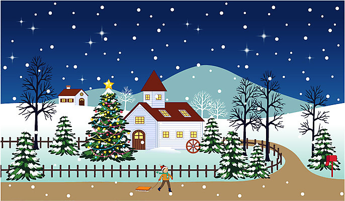 EPS 나무 식물 계절 기념일 남자 길 초등학생 어린이 백그라운드 크리스마스장식 크리스마스 겨울 일러스트 산 주택 한명 사람 소년 야외 건물 크리스마스트리 교회 설원 우체통 눈 야간 즐거움 썰매 남자만 남자한명만 어린이만 소년만 소년한명만 겨울배경 국내일러스트 자연요소 1 학생 건축물 감정 종교건축 날씨 눈_날씨 이벤트 파일형식 벡터