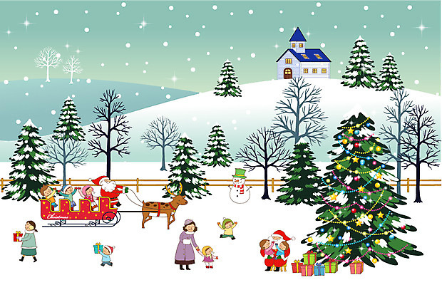 EPS 나무 식물 계절 여자 기념일 남자 어린이 백그라운드 크리스마스장식 크리스마스 겨울 일러스트 눈사람 산 주택 선물 사람 소녀 소년 여러명 성인 야외 건물 선물상자 크리스마스트리 산타클로스 교회 설원 루돌프 눈 언덕 즐거움 썰매 겨울배경 국내일러스트 자연요소 건축물 감정 다수 종교건축 날씨 사슴 눈_날씨 이벤트 상자 파일형식 벡터