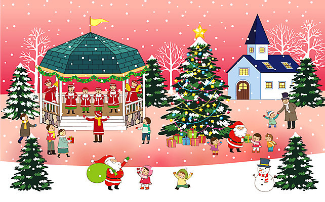 EPS 나무 식물 계절 여자 기념일 남자 어린이 악기 백그라운드 크리스마스장식 크리스마스 겨울 연주 일러스트 눈사람 타악기 주택 선물 사람 소녀 소년 여러명 야외 건물 선물상자 크리스마스트리 산타클로스 교회 설원 눈 깃발 나팔 즐거움 지휘자 심벌즈 합창단 어린이만 겨울배경 국내일러스트 자연요소 건축물 감정 음악 다수 종교건축 날씨 눈_날씨 이벤트 상자 음악가 그룹 합창 파일형식 벡터