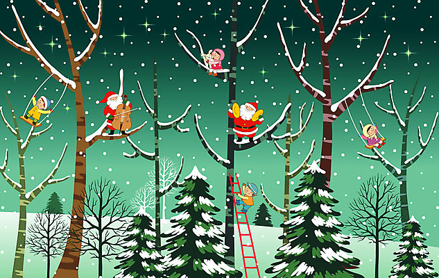 EPS 나무 식물 계절 여자 기념일 남자 어린이 악기 백그라운드 크리스마스 겨울 연주 일러스트 사다리 현악기 타악기 사람 소녀 소년 여러명 야외 친구 산타클로스 눈 야간 즐거움 그네 심벌즈 콘트라베이스 어린이만 겨울배경 국내일러스트 자연요소 감정 음악 다수 관계 날씨 이벤트 도구 파일형식 벡터