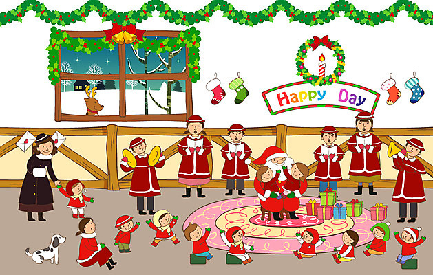 EPS 나무 계절 여자 기념일 남자 리본 어린이 악기 백그라운드 크리스마스 겨울 연주 의자 일러스트 초 촛불 창문 타악기 주택 실내 선물 사람 소녀 소년 여러명 성인 건물 장식 선물상자 산타클로스 카펫 루돌프 개 야간 나팔 즐거움 심벌즈 합창단 겨울배경 국내일러스트 자연요소 식물 건축물 감정 음악 가구 다수 포유류 사슴 이벤트 내부 상자 그룹 합창 파일형식 벡터