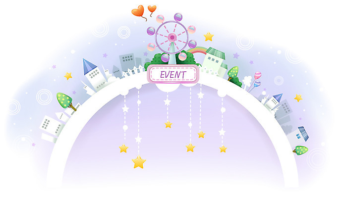 EPS 나무 별 백그라운드 무지개 일러스트 주택 이벤트 빌딩 사람없음 건물 가로 놀이공원 하트 놀이기구 대관람차 풍선 상업시설 국내일러스트 자연요소 모양 식물 건축물 테마파크 시설 상업 파일형식 벡터