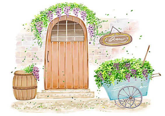 주간 PSD 식물 사계절 계절 꽃 백그라운드 일러스트 자연 출입구 거리 풍경 사람없음 야외 여름 문 수레 팻말 국내일러스트 자연요소 프레임 카트 생태계 파일형식