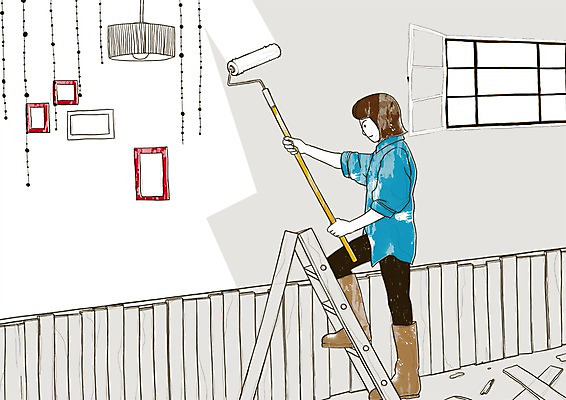 PSD 우먼라이프 라이프스타일 여자 액자 라인일러스트 일러스트 사다리 창문 전등 조명 실내 한명 사람 20대 성인 취미 라이프 장식 인테리어 페인트 색칠 칠 페인트칠 롤러 DIY 셀프 리모델링 여자만 여자한명만 성인여자만 청년만 청년여자만 성인한명만 청년여자한명만 성인여자한명만 성인만 국내일러스트 1 디자인 페인팅 청년 내부 생활 도구 파일형식