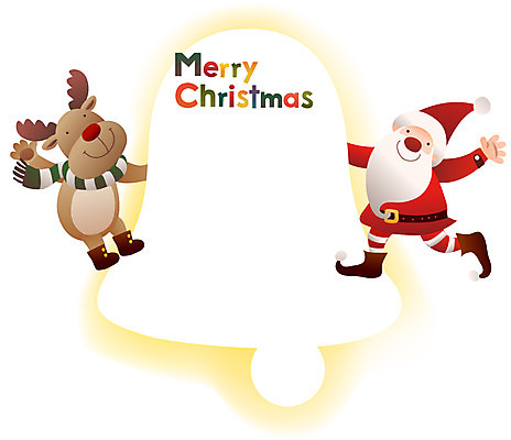 EPS 계절 기념일 종교 백그라운드 크리스마스 일러스트 크리스마스카드 프레임 틀 산타클로스 공백 루돌프 종 산타캐릭터 국내일러스트 일러캐릭터 캐릭터 사슴 카드_감사 이벤트 파일형식 벡터