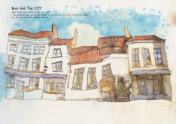 PSD 구름 건축물 현대건축 백그라운드 라인일러스트 일러스트 창문 하늘 출입구 수채화 주택 풍경 사람없음 야외 건물 상점 도시 그림 일렬 기하학 상업시설 국내일러스트 자연요소 건축 무늬 시설 상업 파일형식