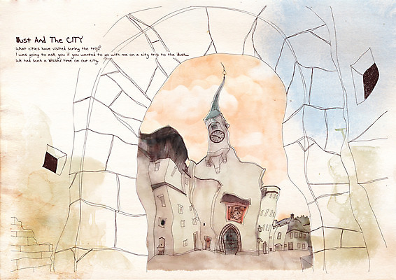 PSD 건축물 현대건축 백그라운드 라인일러스트 일러스트 수채화 풍경 사람없음 야외 건물 문 마을 도시 성 그림 통로 아치 기하학 국내일러스트 건축 무늬 파일형식