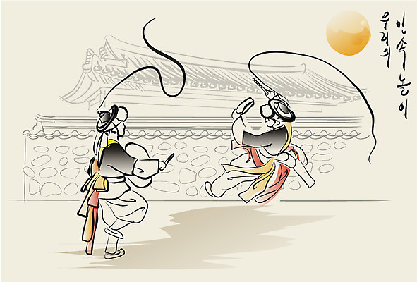 EPS 주간 한국문화 한국전통 전통 남자 백그라운드 일러스트 놀이 타악기 주택 한국 국악기 기와집 사람 야외 두명 건물 가로 담장 태양 전통놀이 공연 전통의상 풍물놀이 사물놀이 전통공연 동양화 장구 꽹과리 상모 풍물 농악무 상모돌리기 남자만 기와담장 국내일러스트 자연요소 동양문화 건축물 아시아 악기 한옥 기와 국악 미술 이벤트 파일형식 벡터