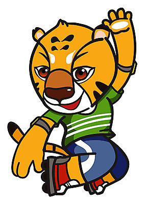 EPS 동물 직업 척추동물 캐릭터 한마리 육지동물 스포츠 동물캐릭터 포즈 일러스트 홍보캐릭터 포유류 운동선수 사람없음 레포츠 운동 갈색 호랑이 롤러블레이드 묘기 스포츠캐릭터 호랑이캐릭터 2010년 경인년 손목보호대 일러캐릭터 1 컬러 레저 건강 취미 연도 파일형식 벡터