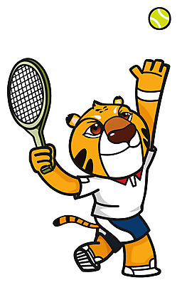EPS 동물 직업 척추동물 캐릭터 한마리 육지동물 스포츠 동물캐릭터 포즈 올림픽 유니폼 일러스트 홍보캐릭터 포유류 하계올림픽 운동선수 서브 경기 사람없음 레포츠 운동 갈색 구기 테니스 라켓 테니스라켓 호랑이 테니스공 스포츠캐릭터 호랑이캐릭터 2010년 경인년 테니스선수 손목보호대 일러캐릭터 1 옷 스포츠용품 컬러 공 레저 건강 테니스용품 연도 파일형식 벡터