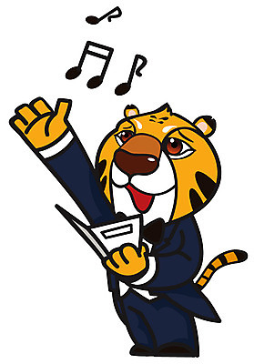 EPS 동물 직업 척추동물 캐릭터 한마리 육지동물 동물캐릭터 음표 일러스트 노래 포유류 직업캐릭터 애니멀프린트 정장 사람없음 갈색 공연 호랑이 악보 성악가 호랑이캐릭터 2010년 경인년 독창 일러캐릭터 1 기호 옷 음악 컬러 이벤트 가수 연도 파일형식 벡터