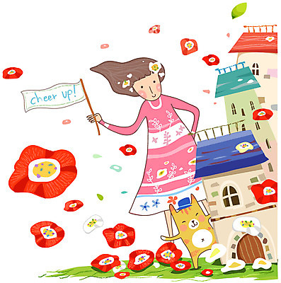 EPS 동물 모자 여자 꽃잎 꽃 일러스트 청소년 나뭇잎 주택 희망프로젝트 사랑 한명 사람 잔디 초원 건물 10대 세로 고양이 희망 기 깃발 메시지 사회이슈 격려 여자만 여자한명만 십대만 십대여자만 십대여자한명만 국내일러스트 식물 1 건축물 잡화 감정 컨셉 잎 포유류 모션 반려동물 파일형식 벡터