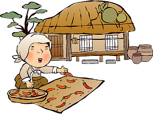 EPS 나무 식물 계절 여자 열매 40대 중년 50대 고건축 일러스트 고추 건조 초가집 두건 한명 사람 성인 야외 바구니 문 가을 농촌 시골 소나무 항아리 전통의상 한복 절기 돗자리 시골집 홍고추 추분 박 농어촌캐릭터 메주 디딤돌 여자만 여자한명만 성인여자만 성인한명만 성인여자한명만 중년만 중년여자만 중년여자한명만 성인만 국내일러스트 1 한국전통 전통 건축물 채소 한옥 주택 돌_바위 도자기 산업캐릭터 파일형식 벡터