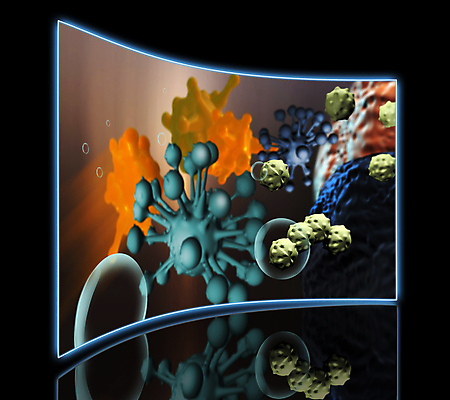 포토 JPG 해외이미지 일러스트 세포 건강 사람없음 파란색 반사 3D 디지털 바이러스 질병 만들기 암 박테리아 해외202008 해외포토 컬러 의학 모션 디지털합성 파일형식
