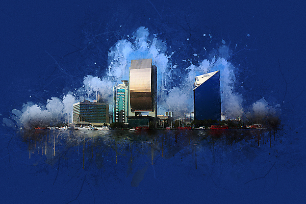 포토 JPG 해외이미지 바다 여행 요트 중동 건축양식 유리 하늘 부동산 사람없음 건물 물 반사 탑 디지털 페인트 도시 붓 보트 개울 그림 아랍에미리트 두바이 아랍어 옛날 쓰다듬기 해외202008 해외포토 자연요소 건축물 건축 나라 배_교통 모션 재질 강 재산 파일형식