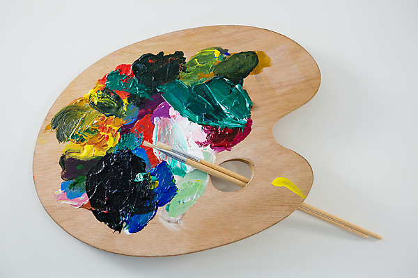 포토 JPG 해외이미지 수채화 사람없음 물감 미술도구 붓 팔레트 해외202008 해외포토 오브젝트 파일형식