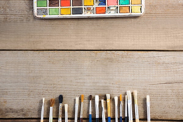 포토 JPG 해외이미지 사람없음 목재 물감 미술도구 붓 팔레트 해외202008 해외포토 나무 재료 오브젝트 파일형식