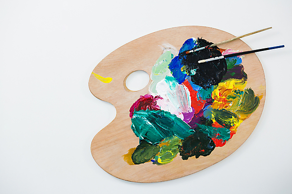 포토 JPG 해외이미지 수채화 사람없음 물감 미술도구 붓 팔레트 해외202008 해외포토 오브젝트 파일형식