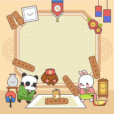 동물 동물캐릭터 일러스트 오리 프레임 사람없음 추석 귀여움 토끼 메모지 도자기 부채 강아지 윷놀이 판다 청사초롱 햄스터 프레임일러스트 전통프레임 국내일러스트 일러캐릭터 AI파일 캐릭터 전통 명절 컨셉 곰 포유류 조류 반려동물 사무용품 전통놀이 개 설치류 초롱 파일형식 벡터