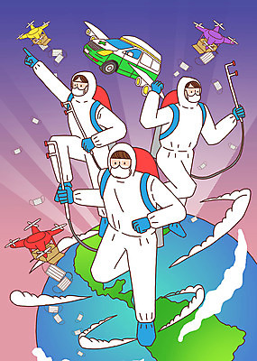 전신 PSD 구름 여자 남자 지구 일러스트 마스크 성인 세명 구급차 뿌리기 사회이슈 영웅 드론 방역 성인만 방역복 방역사 방역기 국내일러스트 자연요소 직업 옷 컨셉 모션 자동차 사람 파일형식