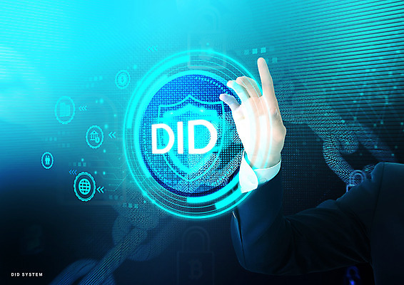 PSD 편집이미지 손 기술 정보기술 신체부위 파란색 터치 보안 IT산업 신분증 홀로그램 DID 이미지편집 산업 컬러 안전 사람 증명서 파일형식