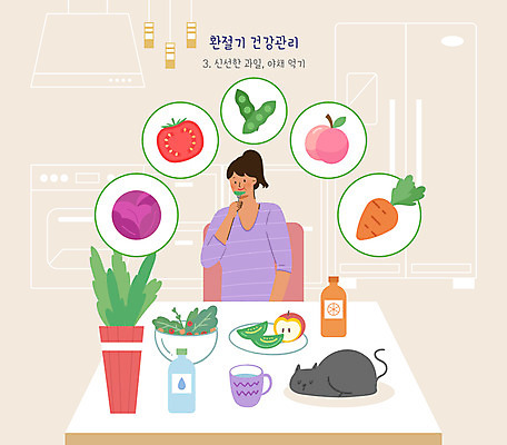 PSD 식물 여자 토마토 채소 과일 일러스트 콩 건강 한명 상반신 컵 건강관리 고양이 주스 당근 샐러드 양배추 복숭아 환절기 여자한명만 국내일러스트 1 식기 계절 음료 음식 포유류 곡류 뿌리채소 관리 사람 반려동물 여자만 파일형식