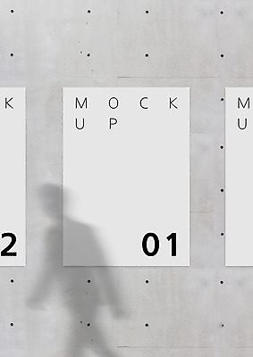 PSD 편집이미지 실루엣 포스터 벽 그림자 사람없음 콘크리트 목업 이미지편집 촬영기법 파일형식