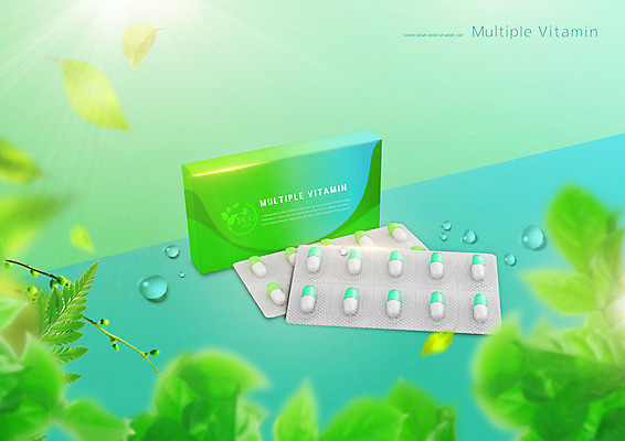 PSD 나무 편집이미지 잎 나뭇잎 사람없음 초록색 알약 약 물방울 나뭇가지 건강식품 비타민 비타민C 이미지편집 식물 음식 컬러 의학 건강 영양소 파일형식