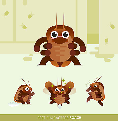 캐릭터 여러마리 일러스트 사람없음 초록색 세트 귀여움 점프 해충 곤충캐릭터 바퀴벌레 일러캐릭터 AI파일 컬러 다수 곤충 컨셉 모션 벌레 파일형식 벡터