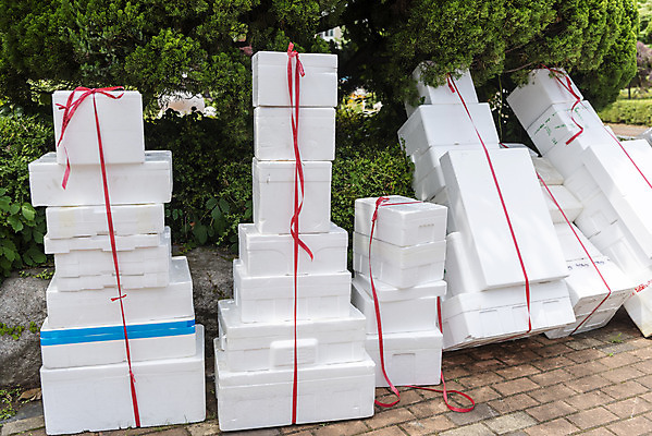 포토 JPG 주간 사람없음 야외 재활용 쓰레기 분리수거 자원 스티로폼 스티로폼박스 회복 분리수거장 국내포토 자연요소 컨셉 상자 친환경 쓰레기장 파일형식