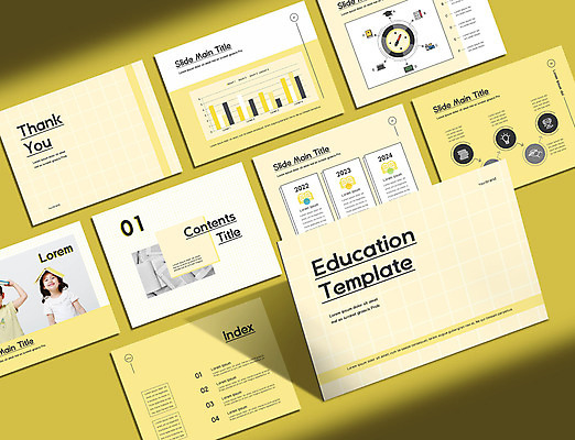 템플릿 문자 여자 교육 남자 어린이 비즈니스 그래프 두명 책 세트 노란색 한국인 PPT 프레젠테이션 문서템플릿 어린이만 애니형PPT 9P 이미지템플릿 컬러 사람 동양인 파일형식